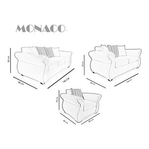 Juego De Living Elegant Detail Monaco / 6 Cuerpos