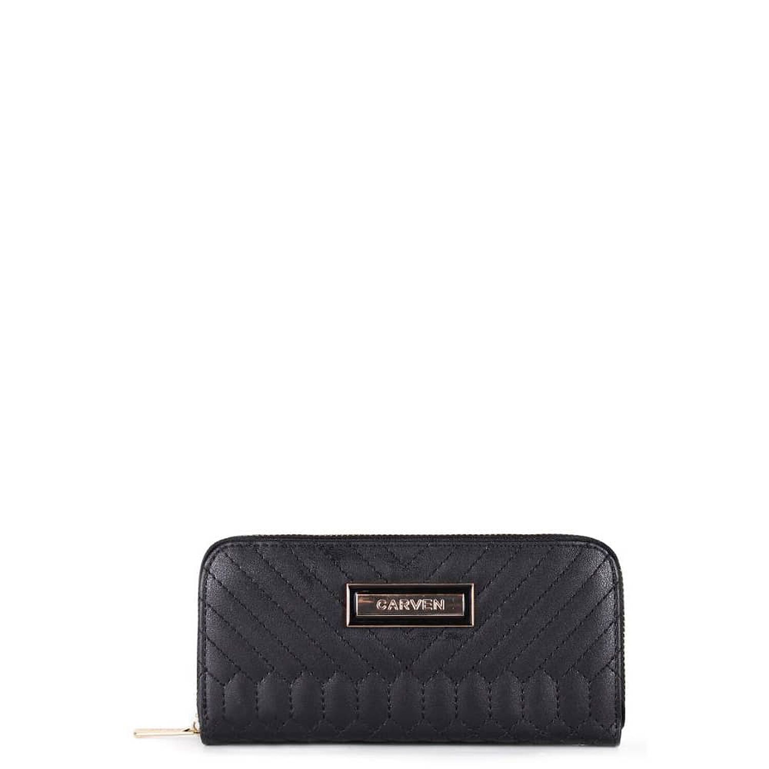 Billetera De Mujer Petunia Negra Carven image number 0.0