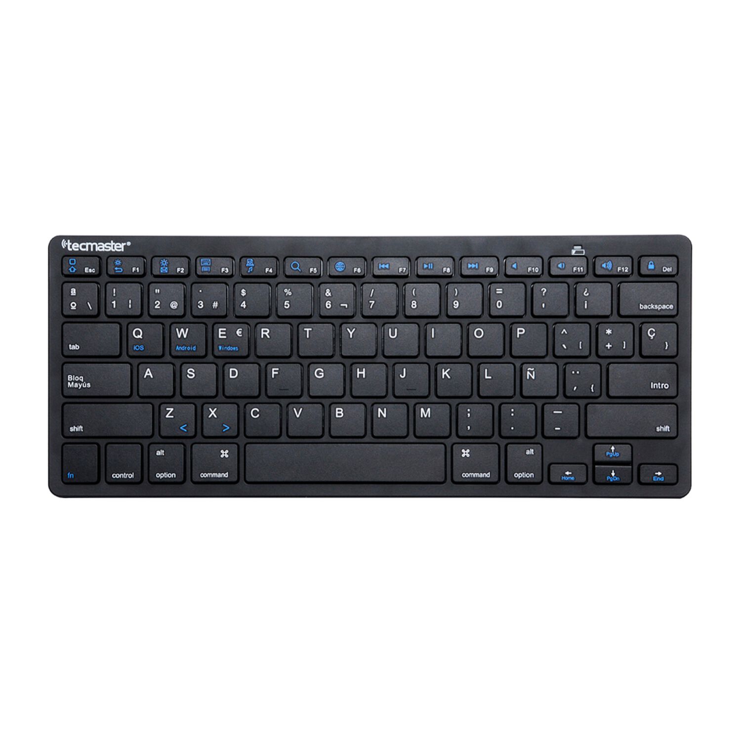 Mini Teclado Inal&aacute;mbrico Bluetooth Flat Keys Ultra Compacto image number 1.0