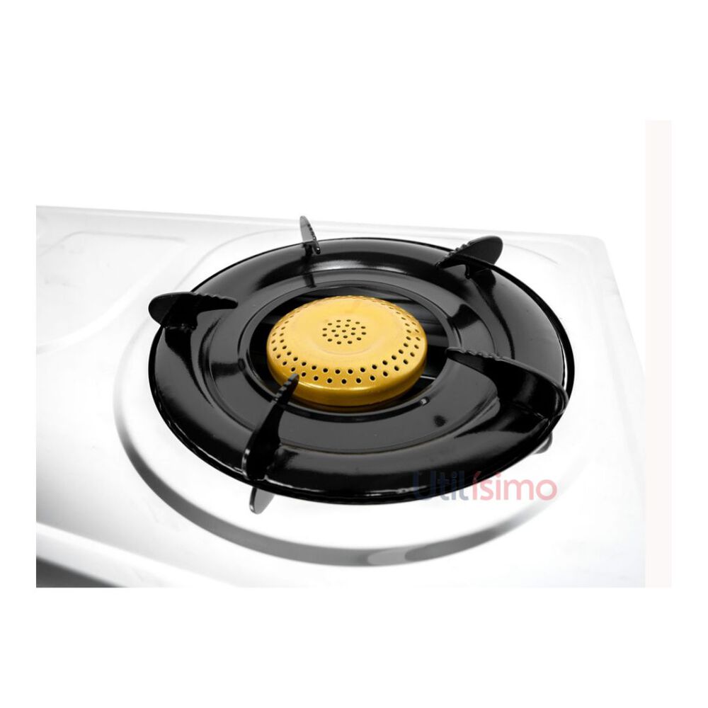 Cocina Encimera A Gas Licuado Portátil 2 Platos plateada image number 3.0