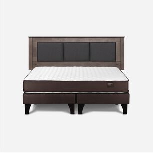 Cama Europea Rosen Ergo T New / King / Base Dividida  + Respaldo Rachel Gris
