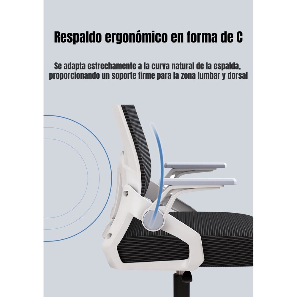 Silla De Escritorio Con Apoyacabeza Grand Negra image number 2.0