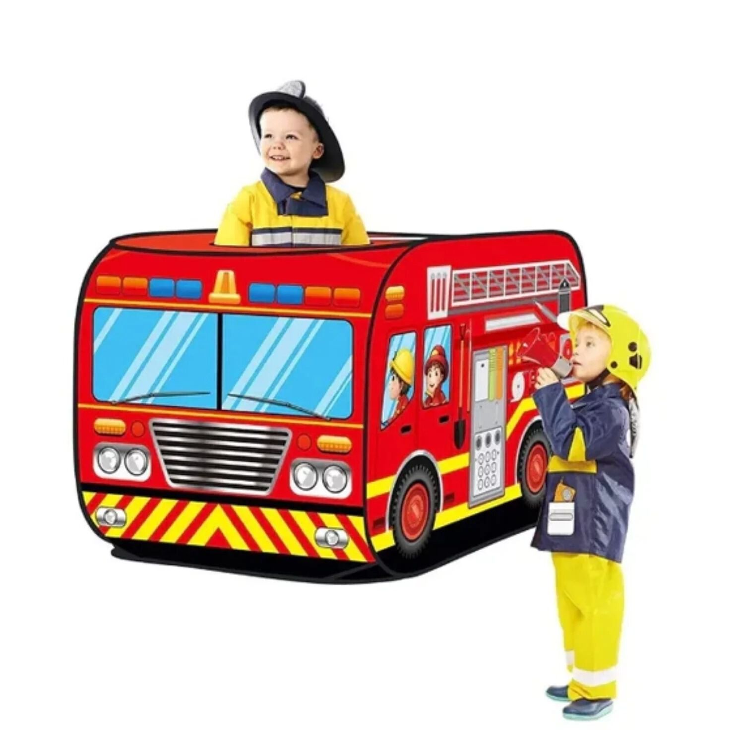 Carpa Armable Camion De Bomberos Ni&ntilde;os Juego Infantil image number 4.0