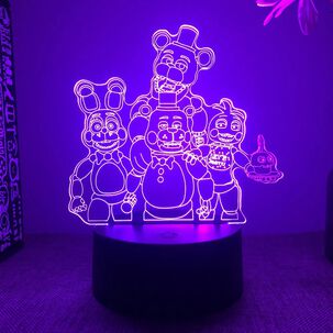 Lámpara Freddy Cinco Noches Harem Fnaf 3d