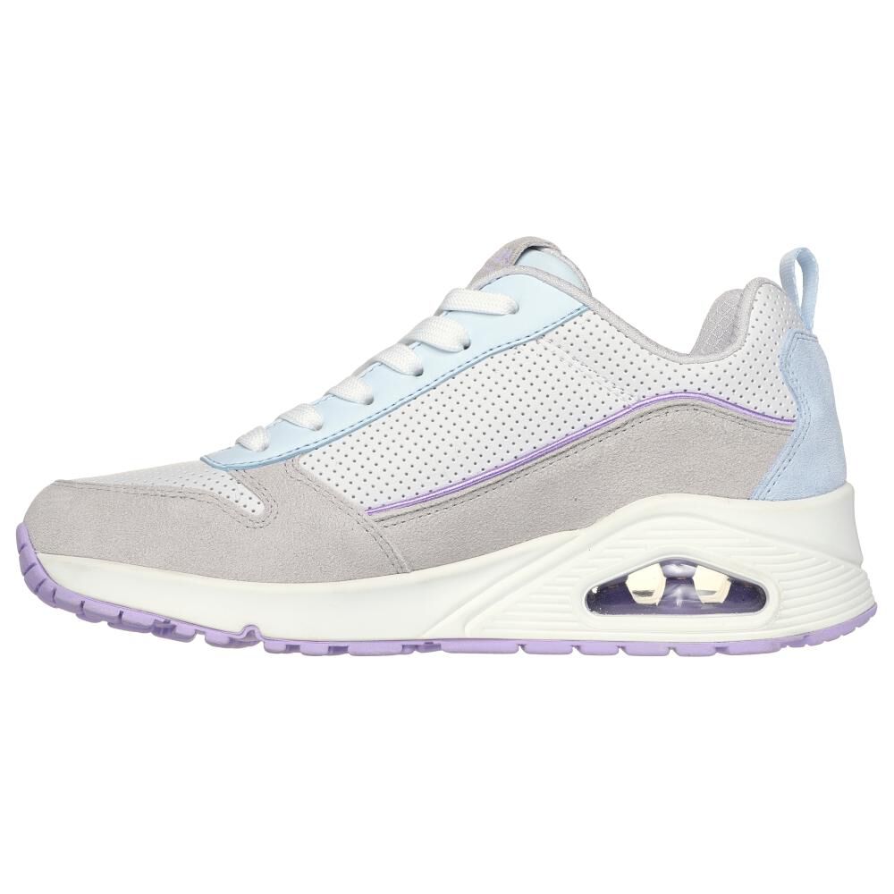Zapatilla Urbana Mujer Skechers Uno - Two Much Fun Gris image number 2.0