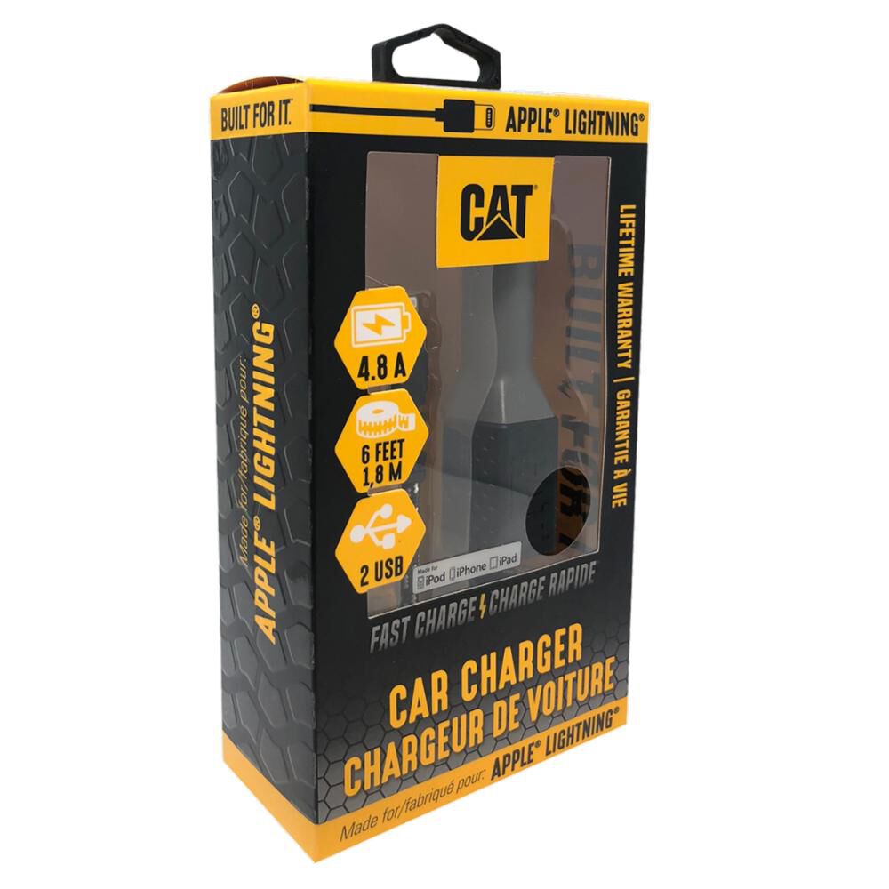 Cargador Para Auto Cat Doble Apple Lightning 4.8a image number 7.0