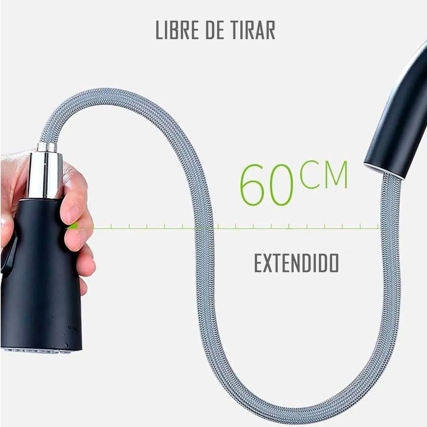 Llave Grifer&iacute;a Lavaplatos Monomando Cuello Extra&iacute;ble Negro Tap02 image number 3.0