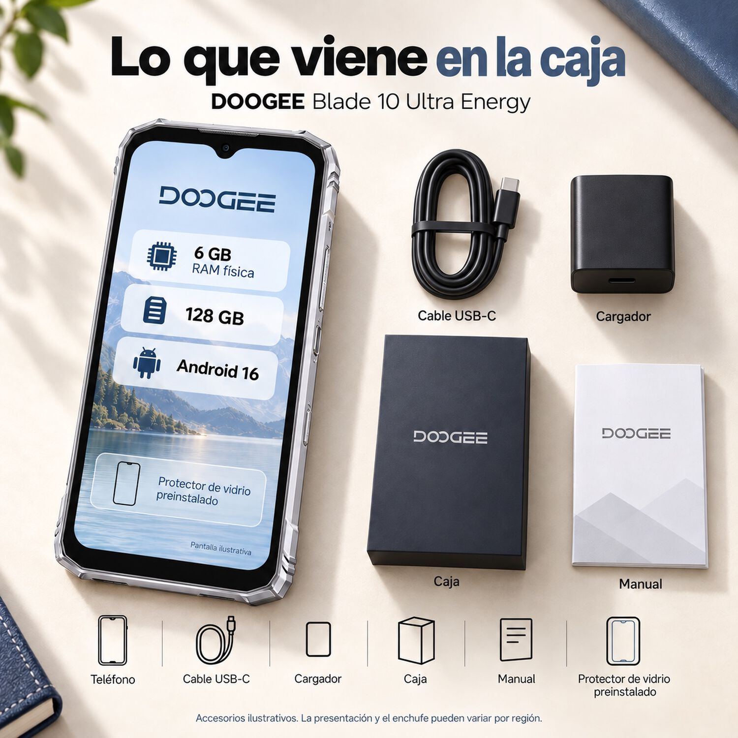 Doogee Blade 10 Ultra Energy 128gb 6gb Ram +30 Virtual Plata image number 9.0