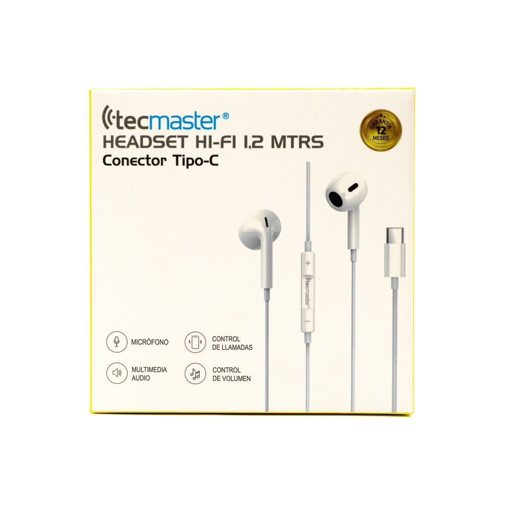 Audífonos Hi-fi Con Micrófono Conexión Tipo - C Tecmaster image number 1.0