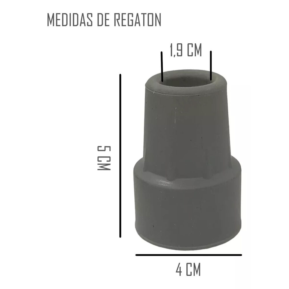 Regatones Repuesto De Goma Para Baston Pack De 2 Unid 19mm image number 3.0