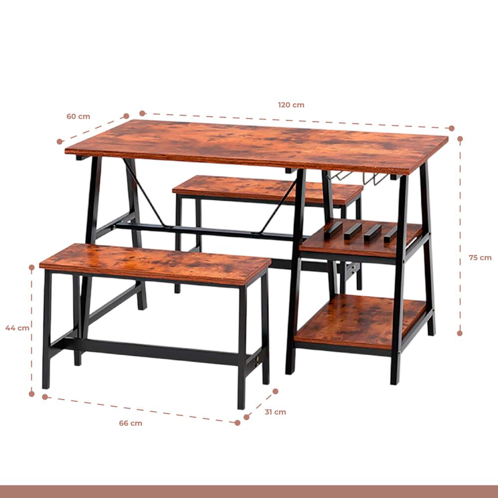 Comedor Industrial Con Repisas Y Banquetas image number 13.0