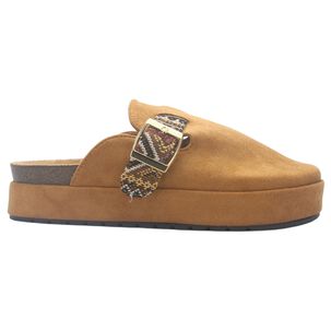 Zapato De Mujer Camel Casual Chalada Risco-3
