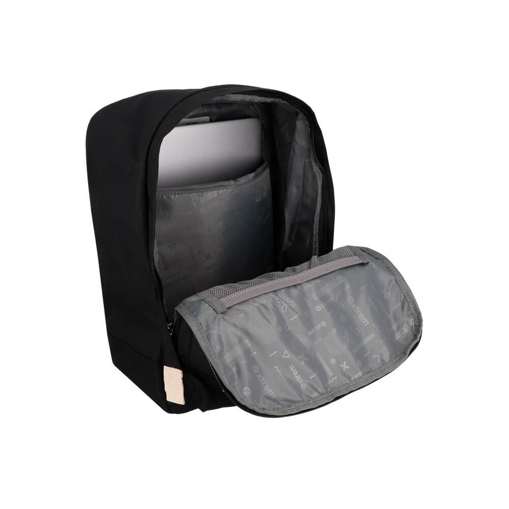 Mochila Notebook Xtrem Monroe 6xt Negro/beige 15" image number 3.0