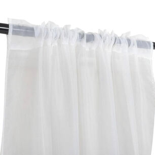 Set 2 Velos Pasatubo 1.40x2.25 Blanco