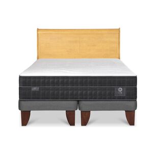 Cama Europea Cic Lux / 2 Plazas / Base Dividida + Respaldo