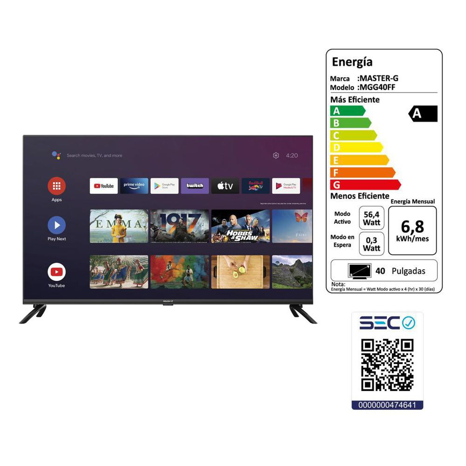 Led 40" Master-G MGG40FF / Full HD / Smart TV image number 7.0