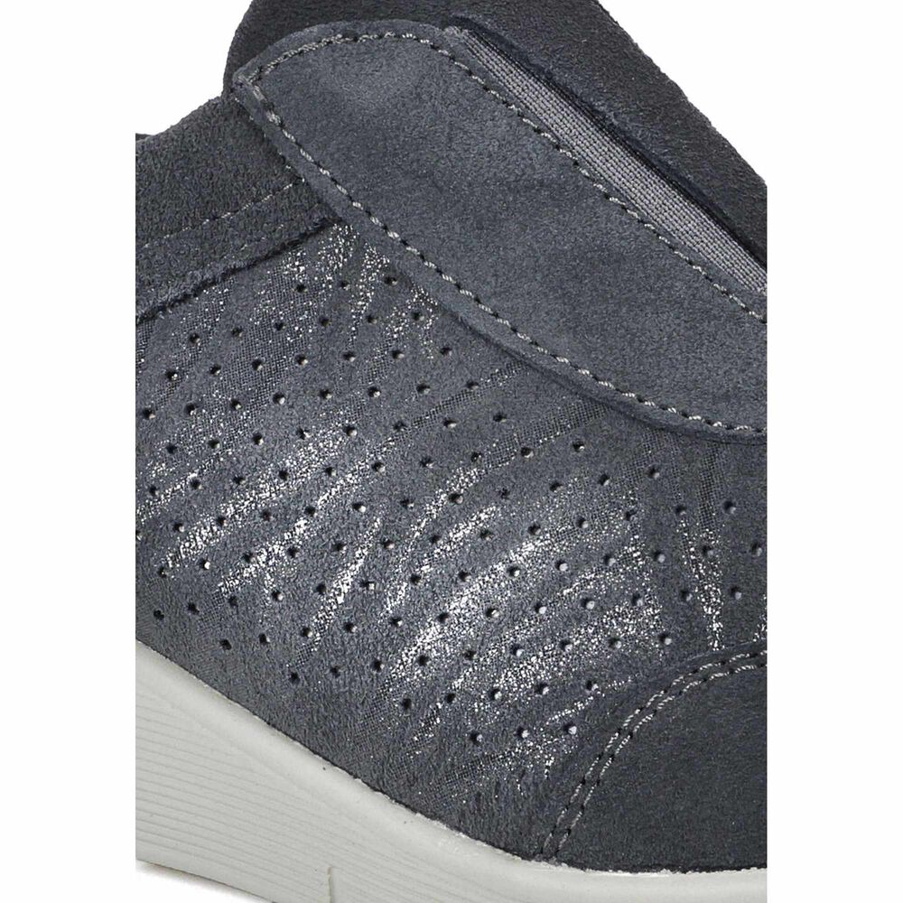 Zapatilla Cuero Mercuria Gris Oscuro image number 4.0