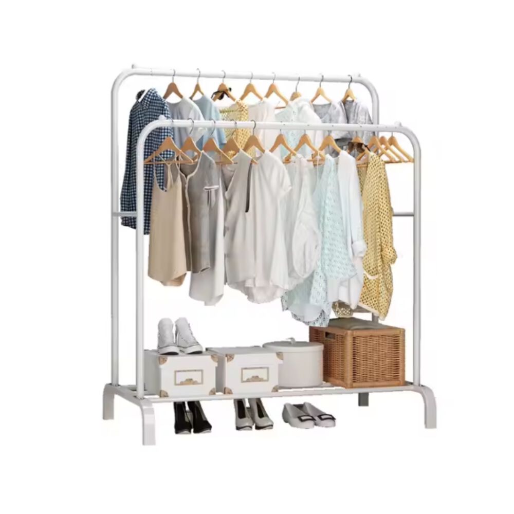 Perchero Metálico Doble Closet Exhibición Organizador Hogar image number 1.0