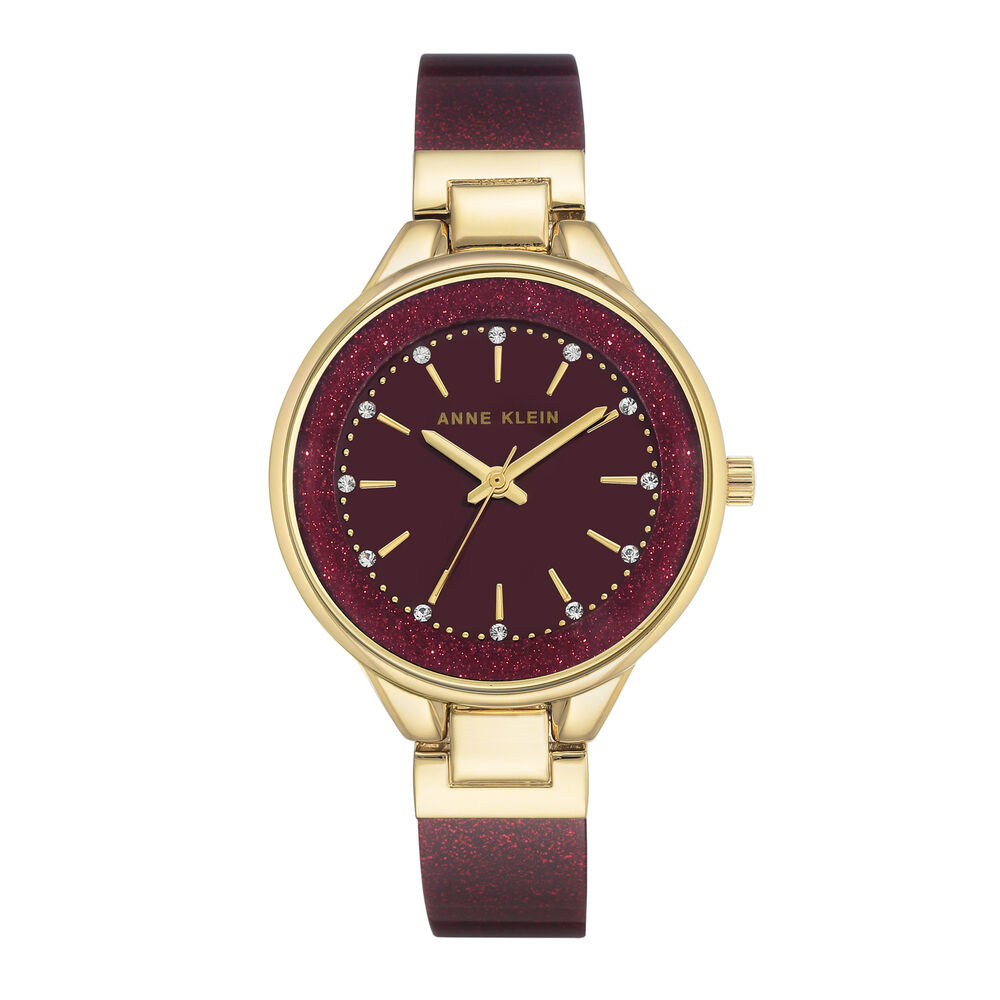 Reloj Anne Klein Ak/1408byby Burdeo Mujer image number 0.0