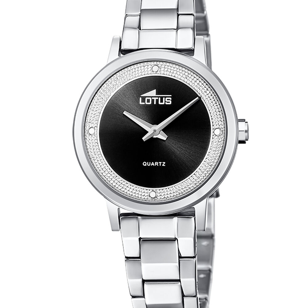 Reloj 18892/6 Lotus Negro Mujer Trendy image number 0.0