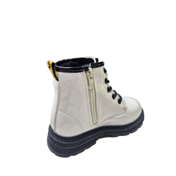 Bota De Invierno Charol Ni&ntilde;a Blanco