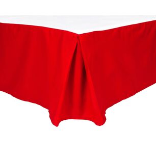 Faldon Unicolor 2 Plazas Color Rojo 144 Hilos Arthome
