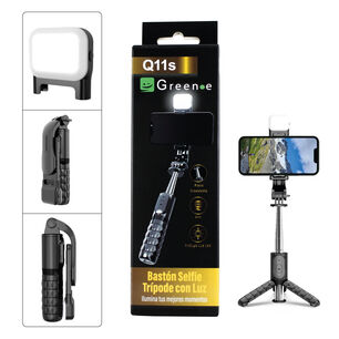 Bast&oacute;n Selfie Tr&iacute;pode Con Luz Led Y Control Remoto Bluetooth Q11s