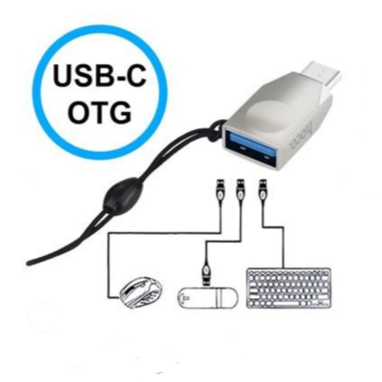 Adaptador Otg Tipo Usb-c Plata Gris image number 1.0