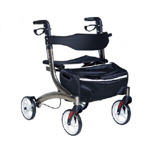 Andador 4 Ruedas Canasto Y Asiento Premium