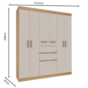 Cl&oacute;set Vekkahome Berna / 6 Puertas / 3