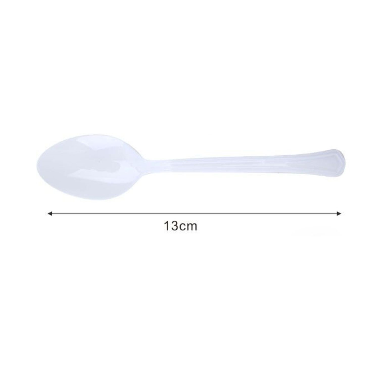 Juego De Cucharas Desechables 13cm Blancos De 20 Piezas image number 4.0
