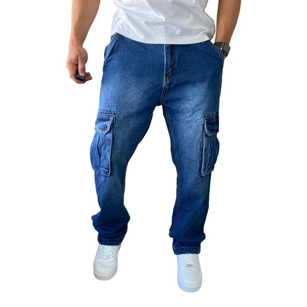 Jeans Diábolo Cargo Relaxed Fit Hombre image number 6.0