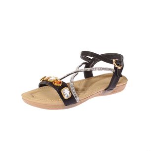 Sandalia Joyas Negro V&iacute;a Franca Art. 32110c31117black