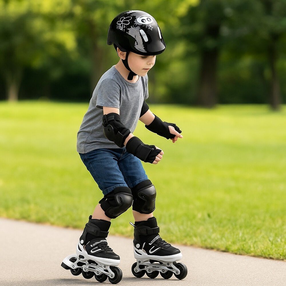 Patines Lineales Ajustables Con Luz+kit De Protecci&oacute;n Ni&ntilde;os image number 16.0