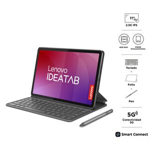 Tablet 11" 2.5K Lenovo Idea Tab 11 KB / 8 GB RAM / 256 GB / Gris + Pen + Keyboard + Folio Case