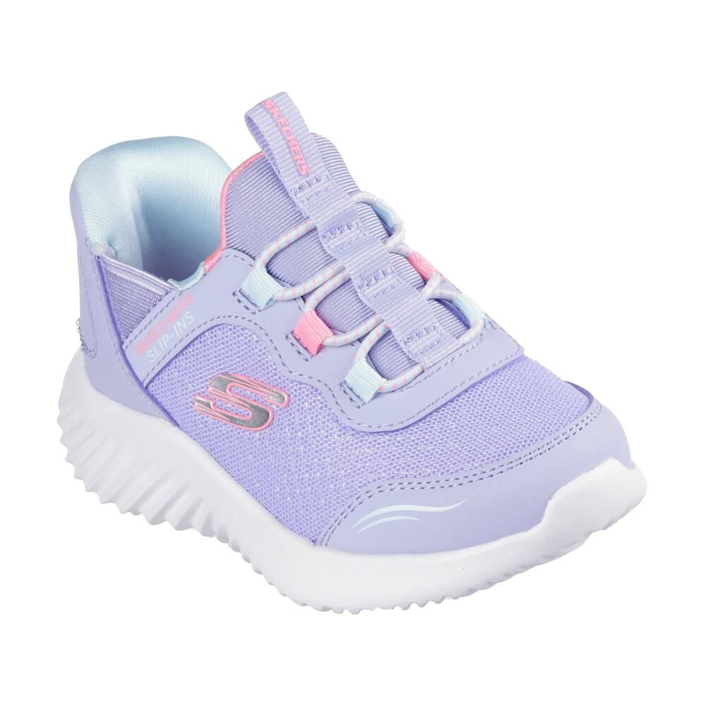Zapatilla Urbana Niña Skechers Bounder Lavanda image number 0.0
