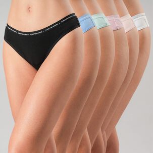 Pack X6 Colaless Algodon Logo 25420-171