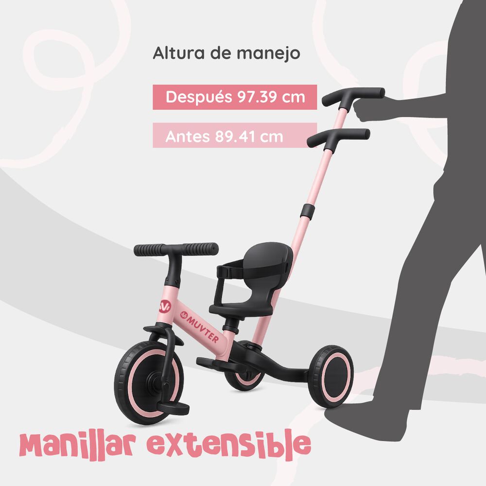 Triciclo Multifuncional 5 En 1 Muvter Ride image number 11.0