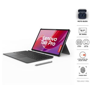 Tablet 12.7" 3K Lenovo Tab Pro / 8 GB RAM / 256 GB / Gris + Keyboard + Pen Plus + Moto Buds