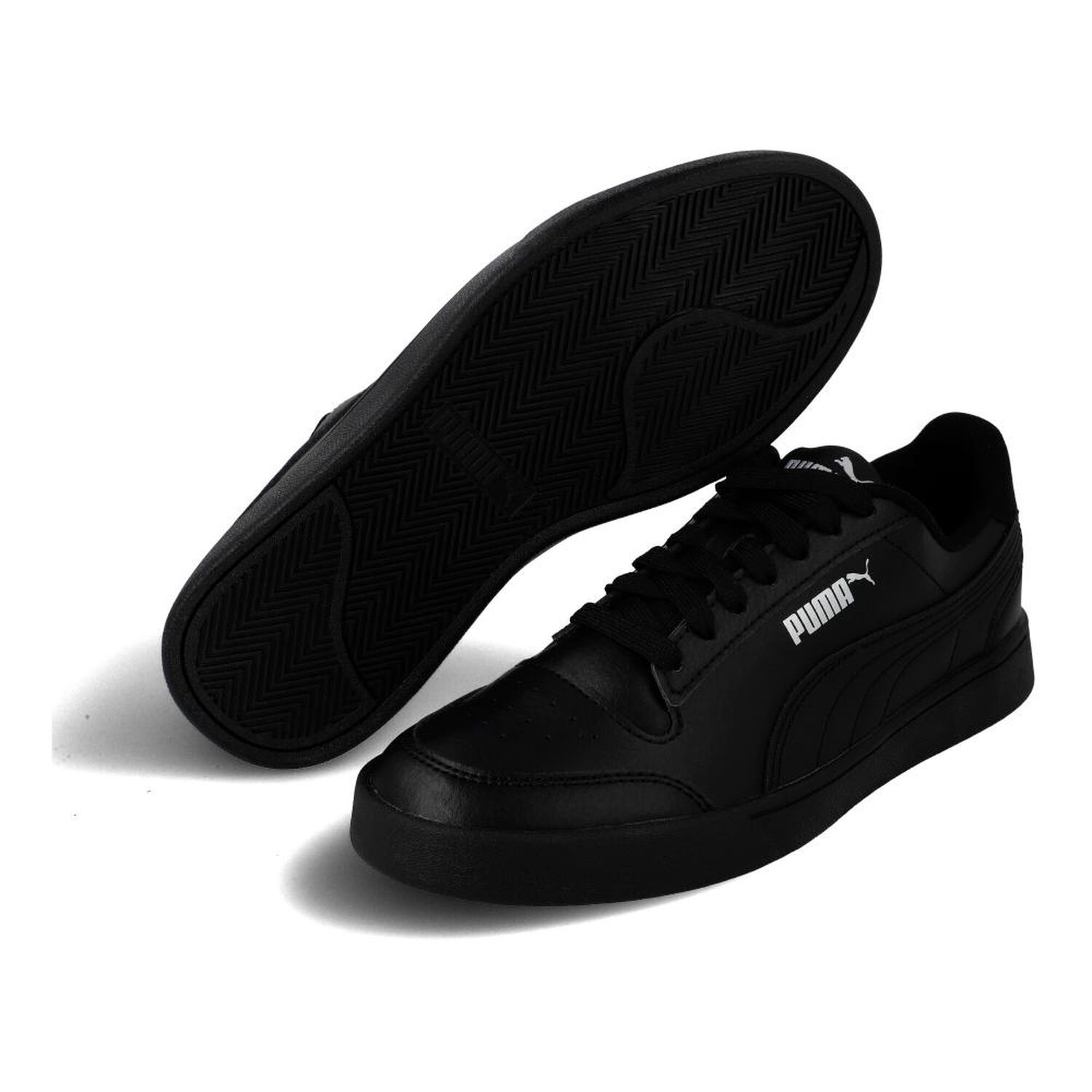 Zapatilla Escolar Unisex Puma Shuffle Negro image number 1.0
