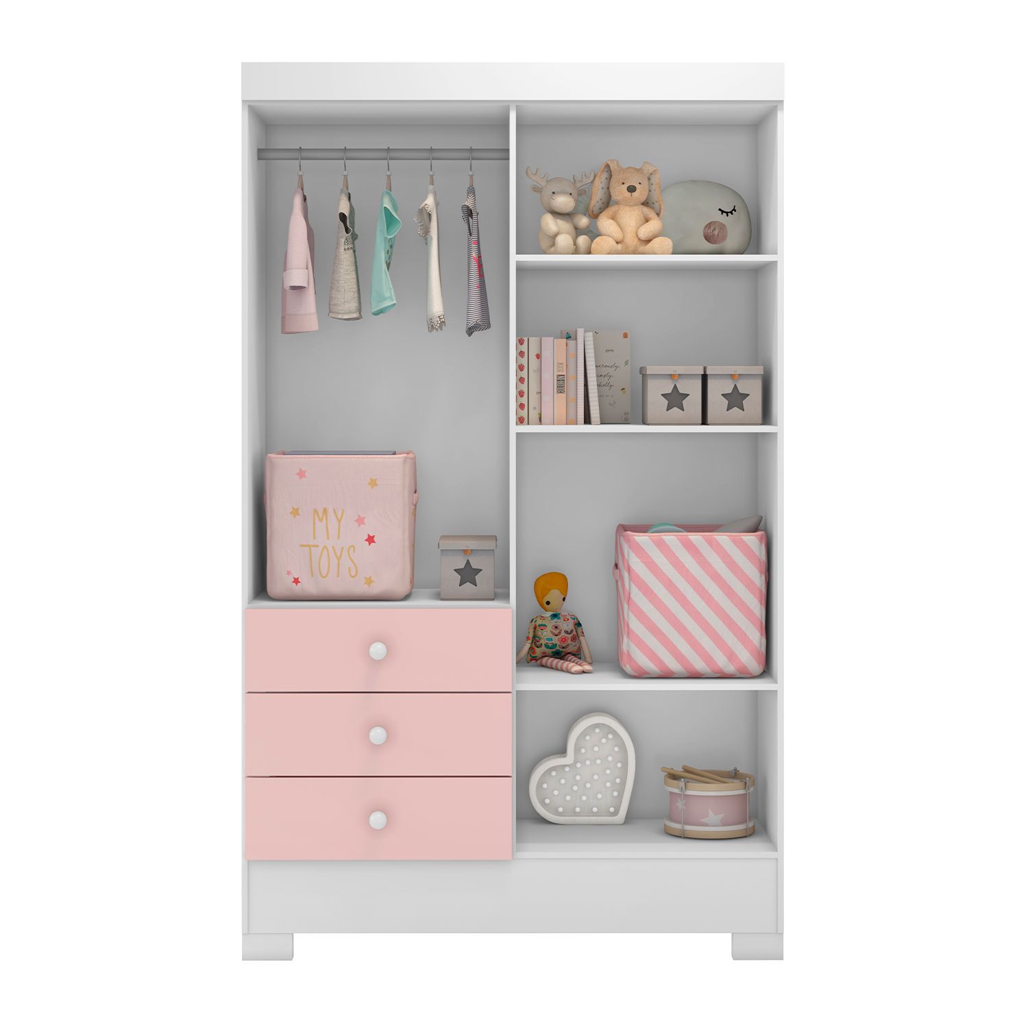 Cl&oacute;set Di Poretti Design Ciranda / 4 Puertas / 3 Cajones image number 1.0