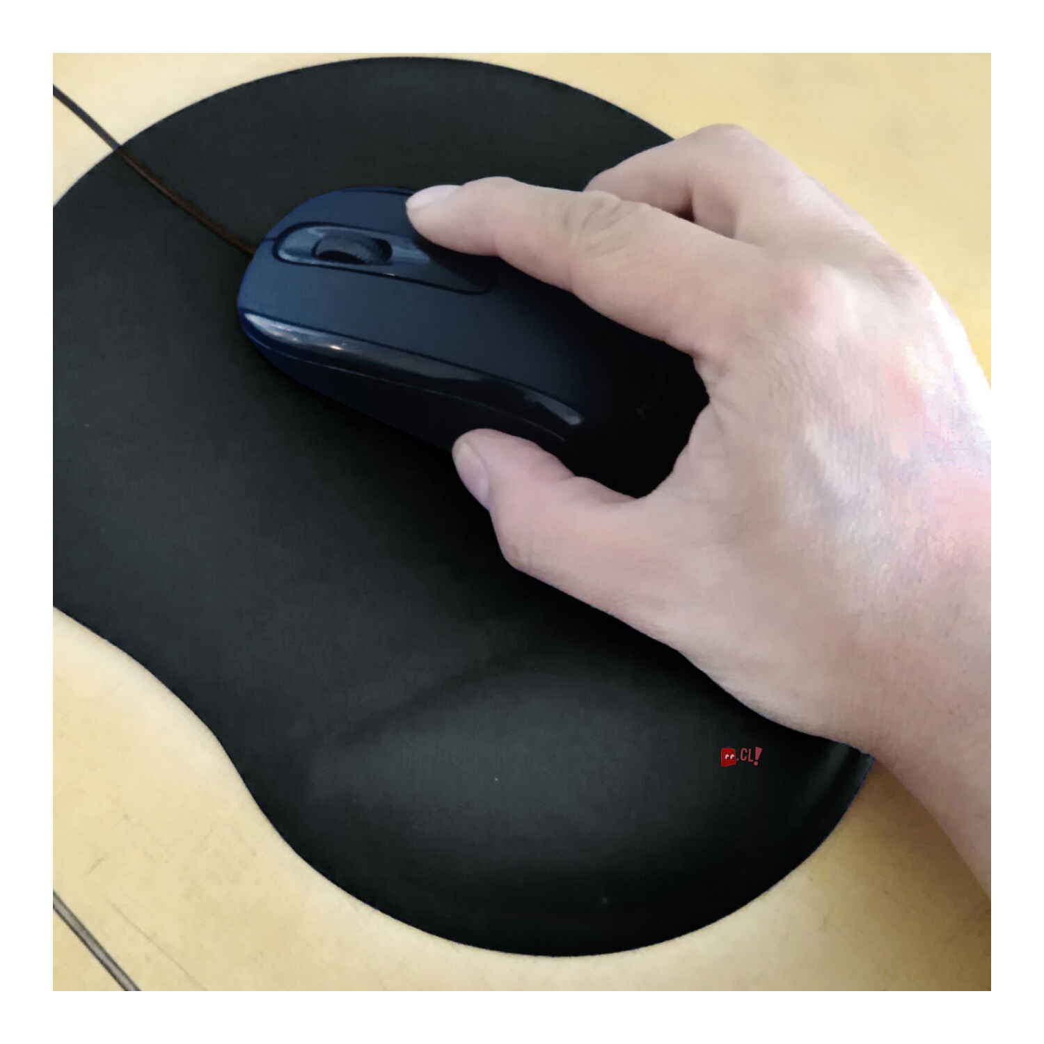 Mouse Pad Con Almohadilla De Gel Negro - Ps image number 1.0