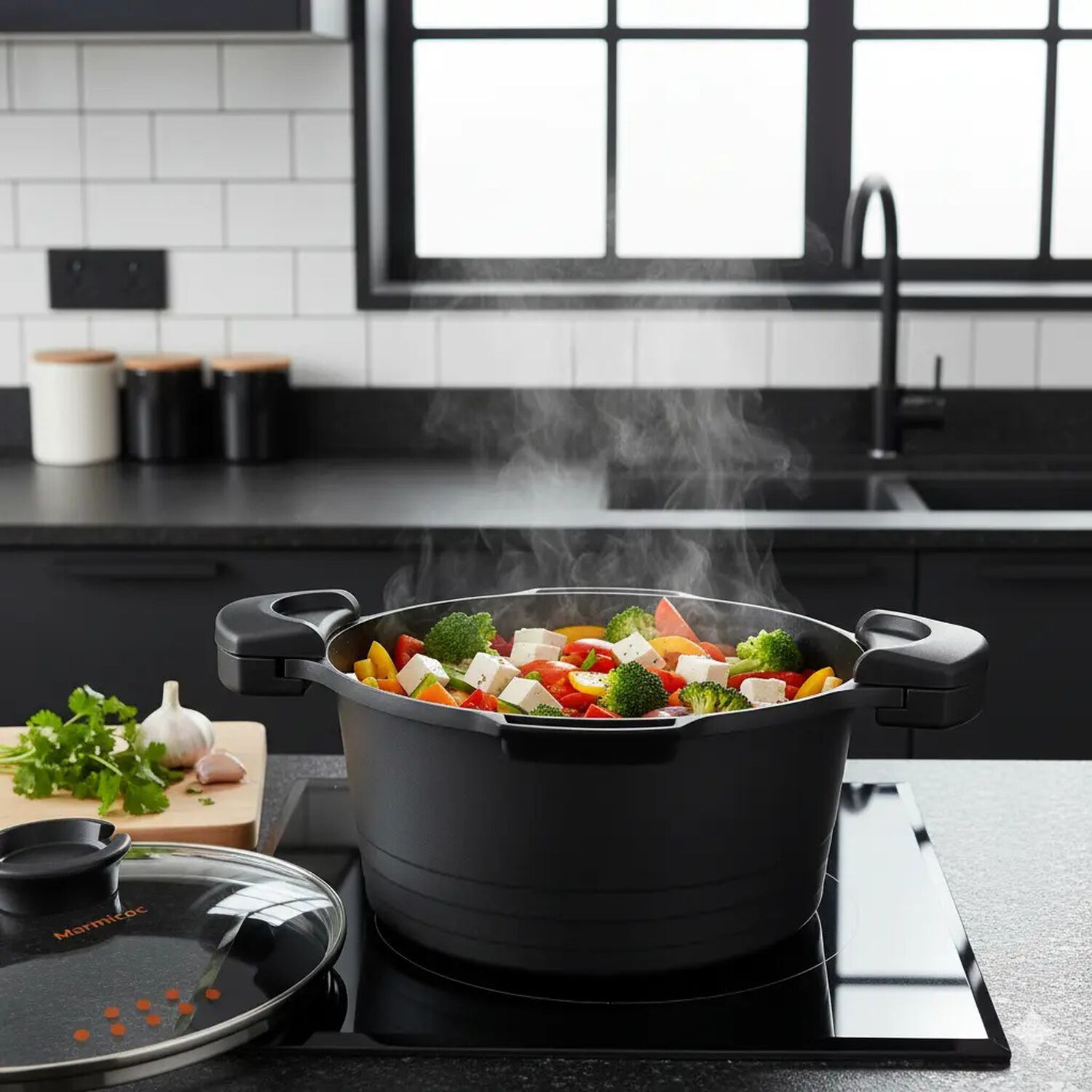 Olla Multicooker Therma Marmicoc 24 Cm 6l Negra image number 2.0
