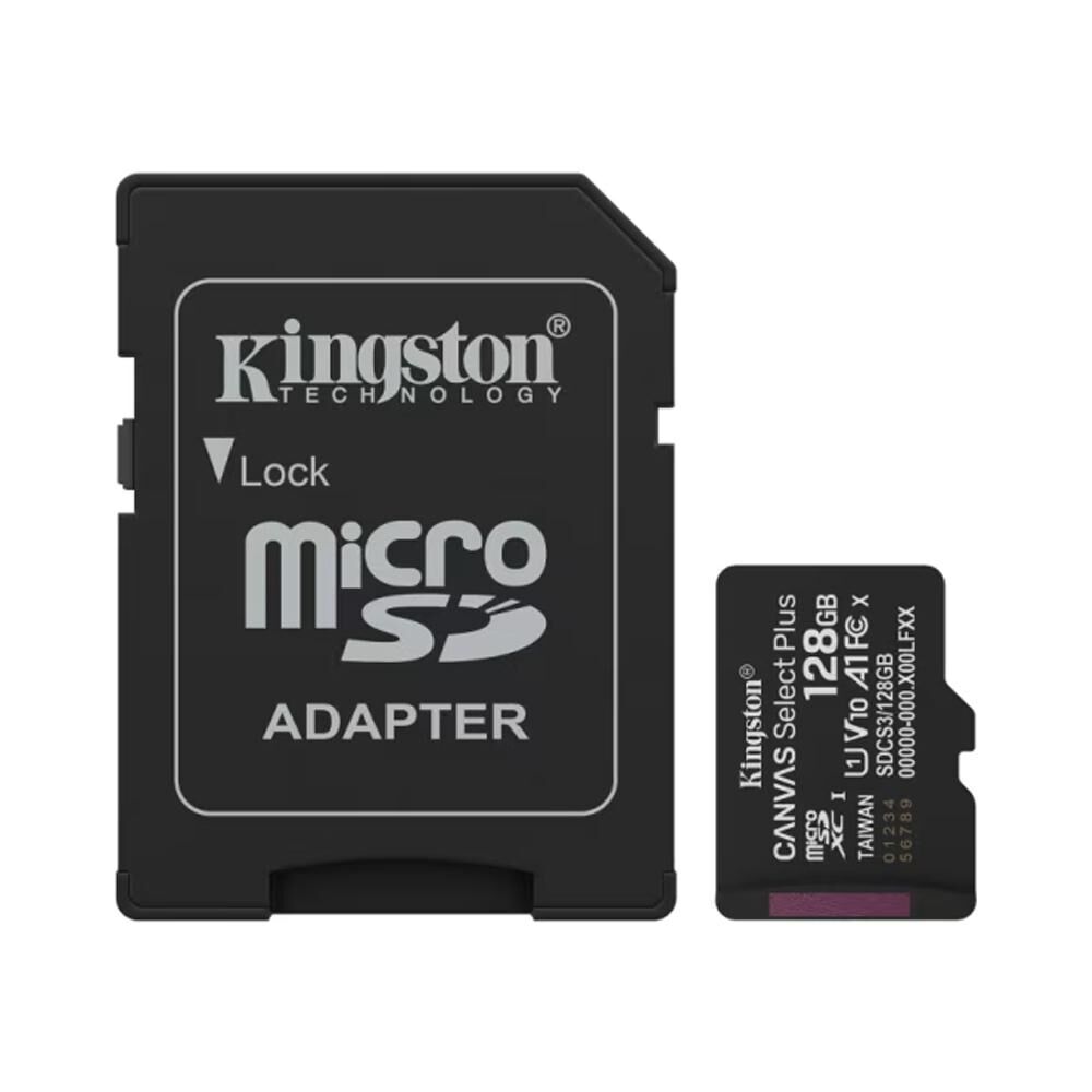 Tarjeta De Memoria Kingston Microsd 128gb Canvas Select Plus image number 1.0