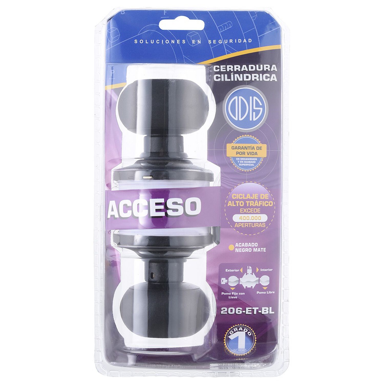Cerradura Odis 206 Acceso - Linea 206 Negro image number 9.0