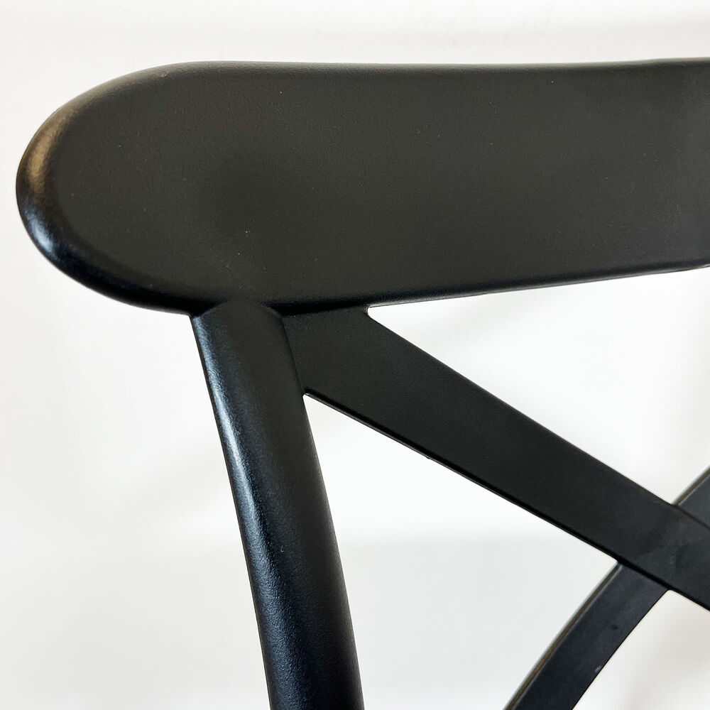 Taburete Bar Crossback Negra image number 4.0