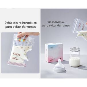 Bolsa Para Leche Maternal 108 Unidades Y 1 Plum&oacute;n Lubabycas