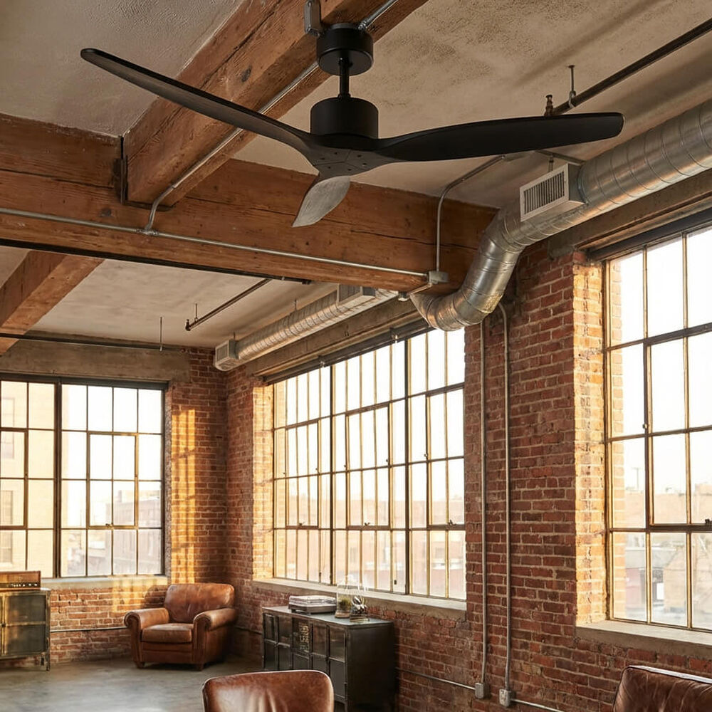 Ventilador De Techo Aviador Negro Ajustable 52 Primaterm image number 5.0