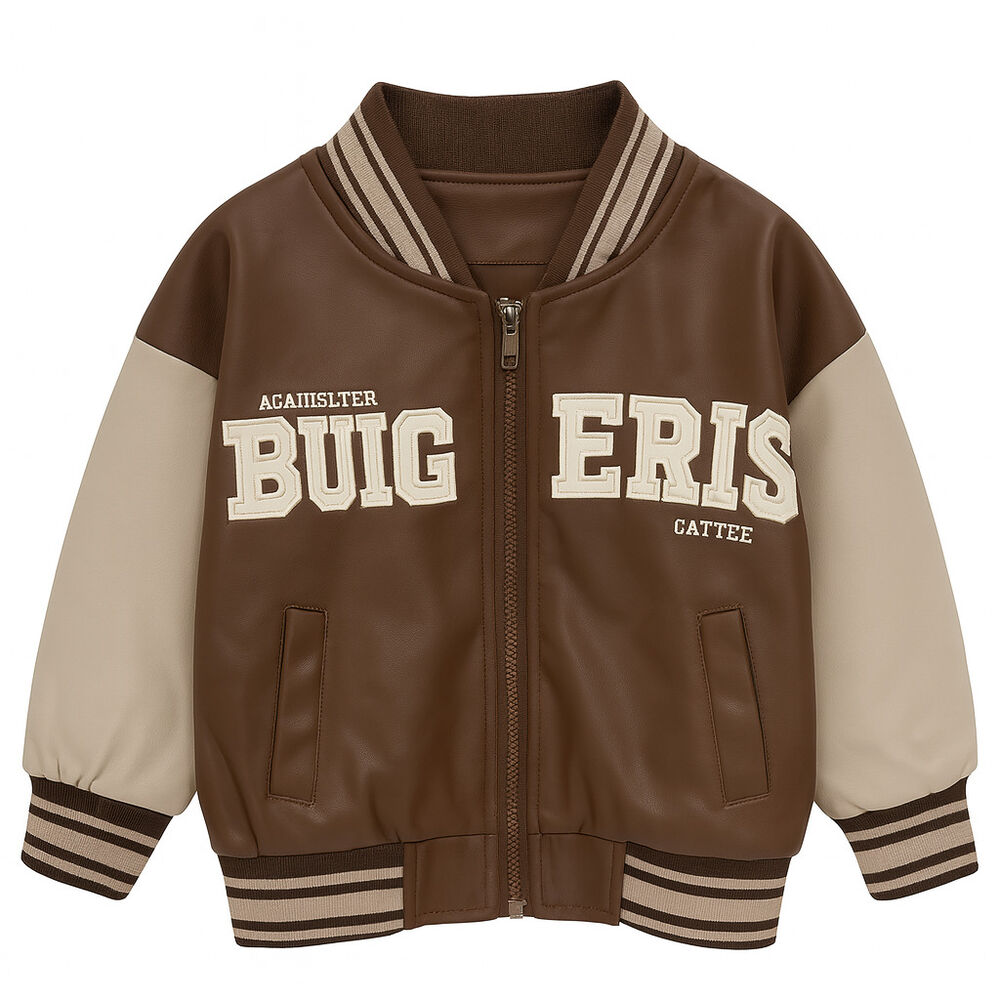 Chaqueta Bomber Ni&ntilde;o Ecocuero Italy Infantil image number 1.0