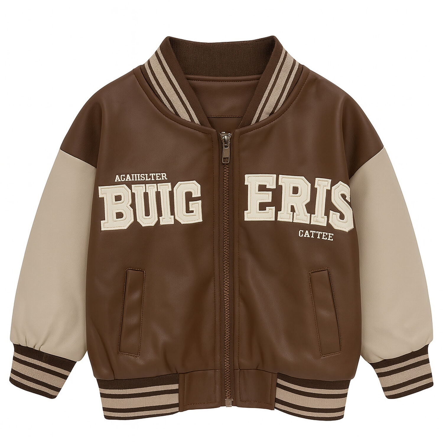 Chaqueta Bomber Ni&ntilde;o Ecocuero Italy Infantil image number 1.0